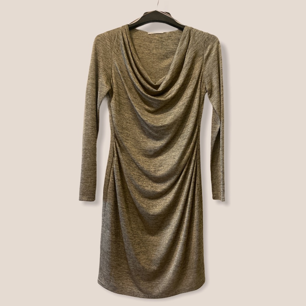 Like new!! Tahari drape neck dress